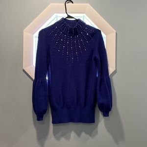 Alfani brand sweater top. With rhinestones. Size small